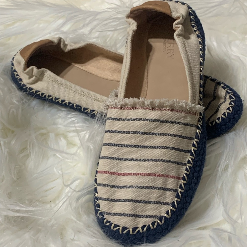 Sperry women’s striped slip on shoes sz8